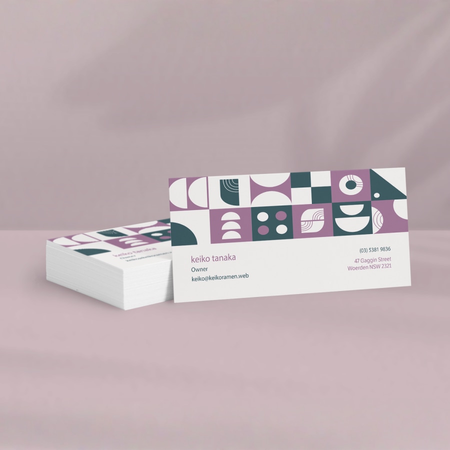 Print slim business cards