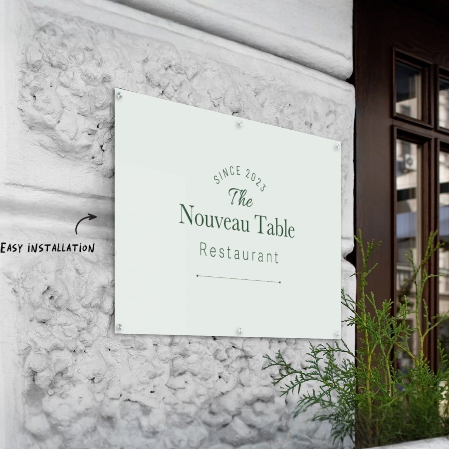 Aluminium signs