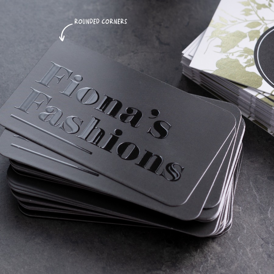 vistaprint raised business cards