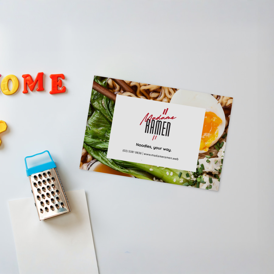 Postcard magnets
