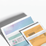 Two Poly Mailers that show off printing on the closure.