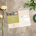 An EDDM postcard advertising a sale at a flower shop.