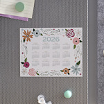 floral magnetic calendar