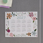 calendario floral imantado 