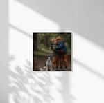 Drei Alu-Dibond-Drucke in unterschiedlichen Größen, jeweils mit Hochzeitsfotos.