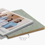 2 stacks of painted edge cards, with a note that the cards feature a thick 32pt paper stock. 