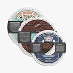 3 government warning template keg collars. 