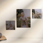 Ein fröhliches Familien-Foto auf Alu-Dibond.