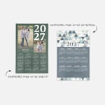 affiche calendrier avec photos de famille