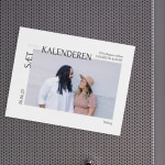 En sæt-kryds-i-kalenderen-magnet med et foto af et par.