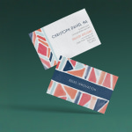 Cotton-Visitenkarten für einen Grafikdesigner namens Christoph David.