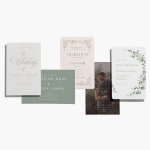 Custom wedding invitations in a variety of designs and themes. 