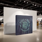 A pop-up display promoting a vintage shop.