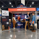  A custom canopy tent promoting a home renovation business.