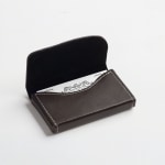Black Leather Horizontal Business Card Holders