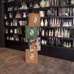 Triangular point of sale display stand for jewellery businesses