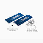 difference between business acrylic sign with metal spacers and without