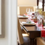 wedding enclosure cards with photo and gold text