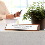 custom desk name plate for office Canada
