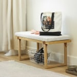 A custom cotton tote bag printed with a photo of a woman and her dog.