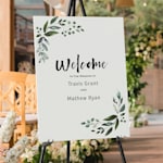pvc-free board sign for weddings