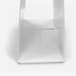 This image shows the assembled bottom of a Corrugated A-frame sign.