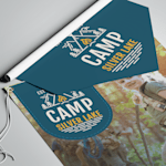 Summer camp pennant banners
