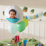 A photo balloon personalized for a child’s birthday party.