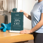 blue tabletop display