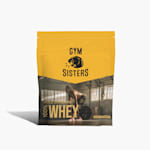 An image of a stand up pouch featuring whey protein powder.