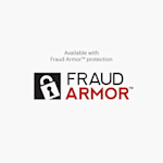 The  Fraud Armor™ logo with a note that the checks are available with Fraud Armor™ protection