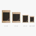 All sizes of our custom merchandise paper bags. 