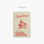 Un letrero Signicade® blanco que muestra la parte frontal y trasera.