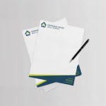 papel de carta con membrete comercial