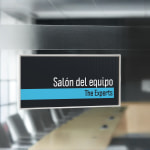 carteles de plástico para puertas