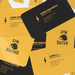 Cartes de visite aux coins arrondis