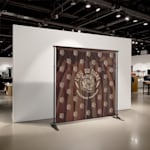  Une toile de fond faisant la promotion d’une boutique vintage.