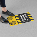 autocollants de plancher en vinyle pour entreprises