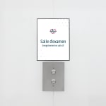 plaques de porte personnalisées en plastique