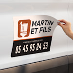 Plaques aimantées pour portière de voiture