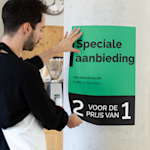 Zelfklevende poster printen NL