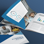 Impressão de booklets agrafados