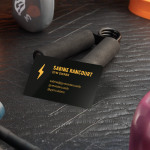 plastic material business cards