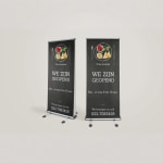 Outdoor roll-up banner