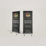 Lona publicitária retrátil para o exterior