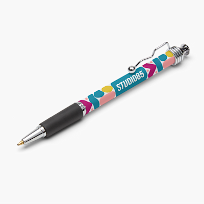 Text Name 250 Promotional Classic Bright Click Pen Printed with your Logo 