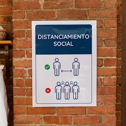poster distanciamiento social